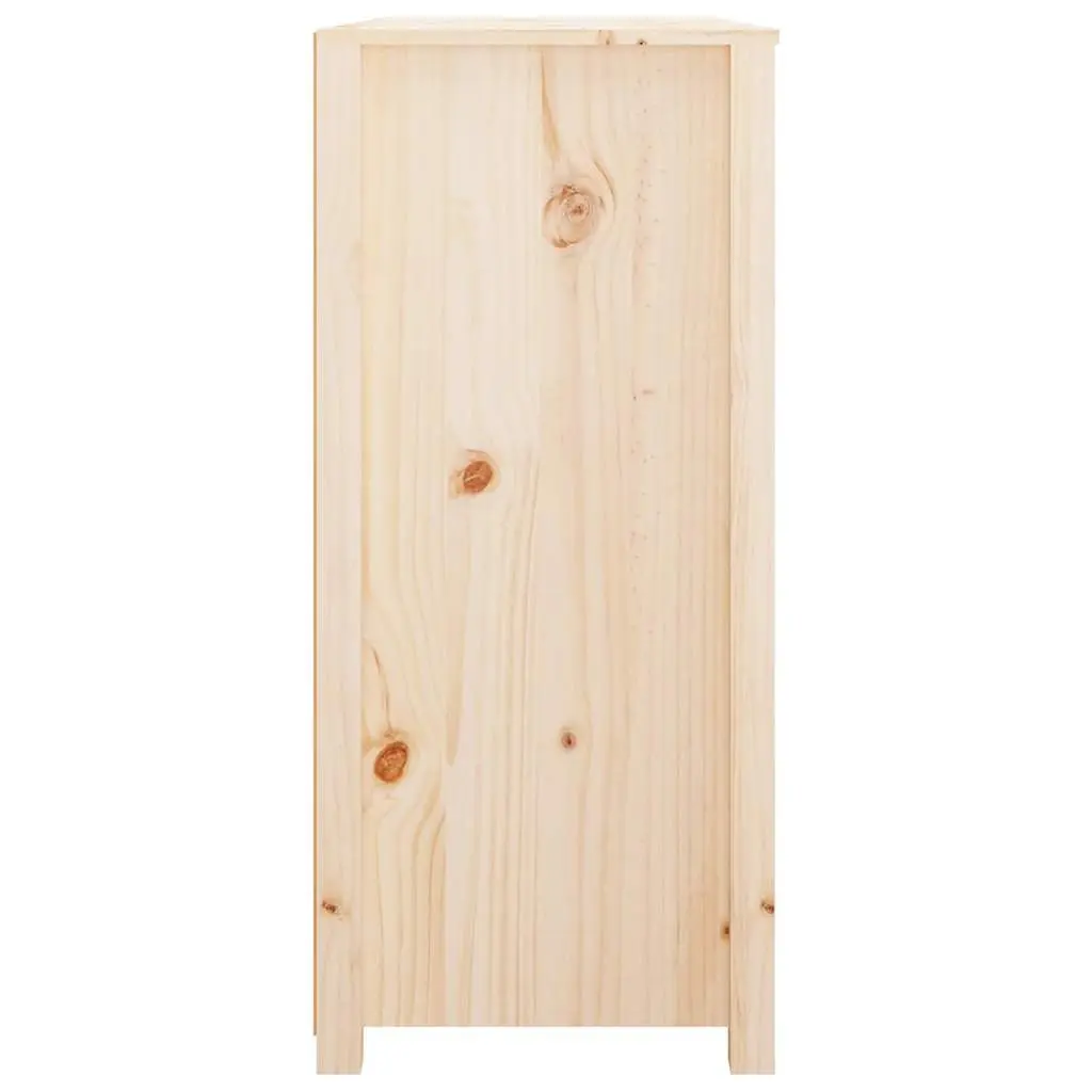 Side Cabinet 100x40x90 cm Solid Pine Wood Brown