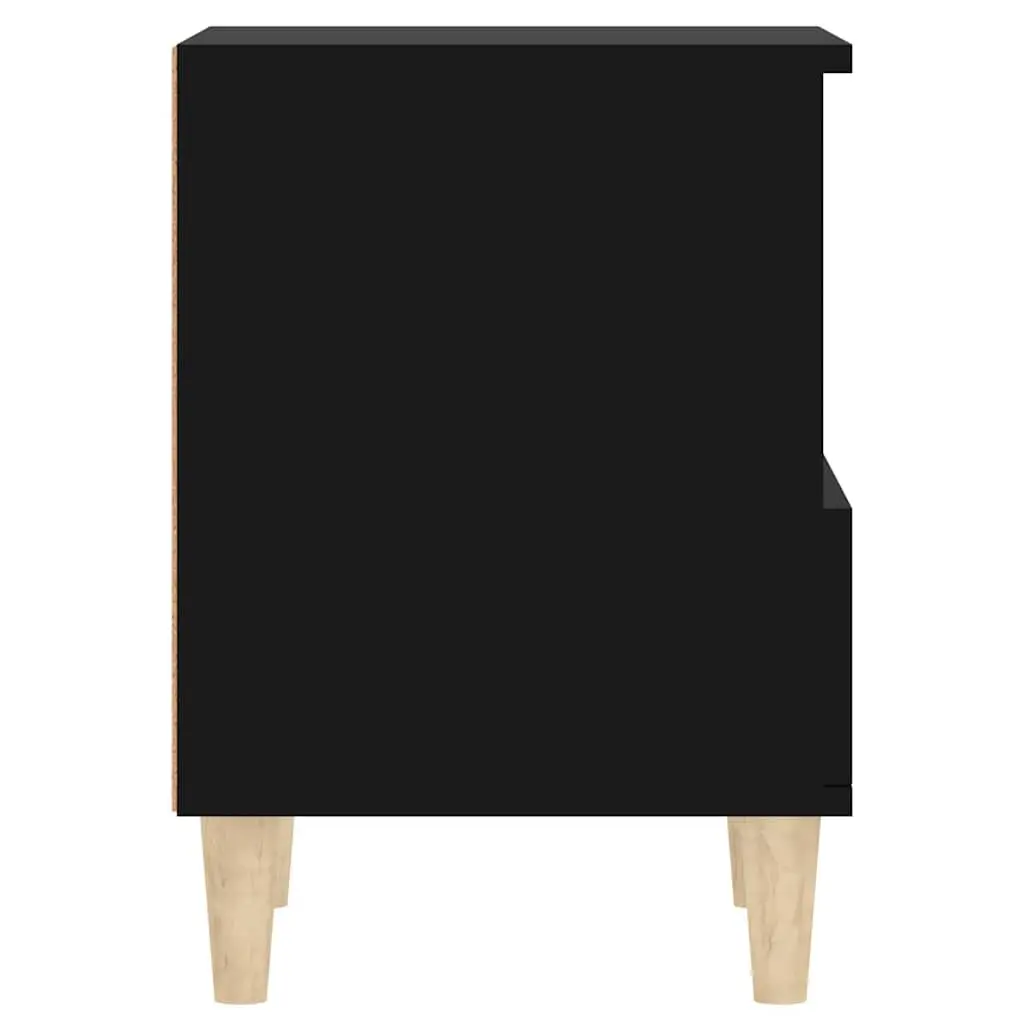 Black Bedside Cabinets with Storage Drawers