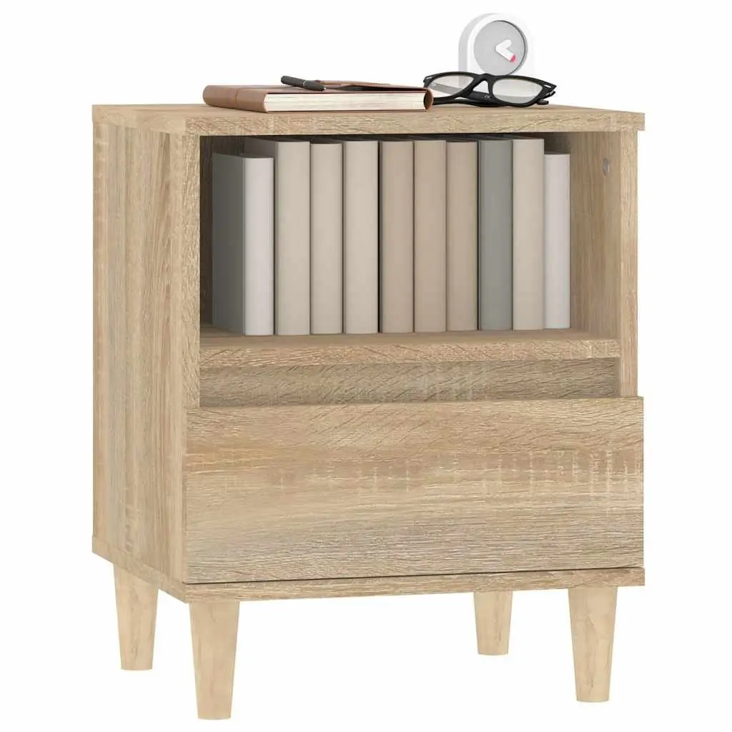 Brown Bedside Cabinets 2 pcs 40x35x50 cm