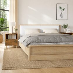 Elegant Brown Bedside Cabinets - 2 Pieces with Drawers
