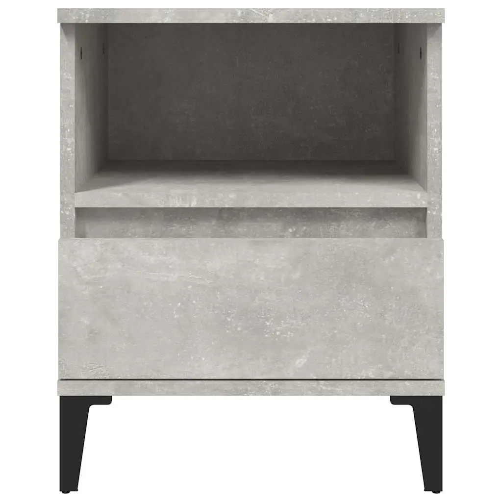 Bedside Cabinets Engineered Wood 40 x 35 x 50 cm Grey Set of 2