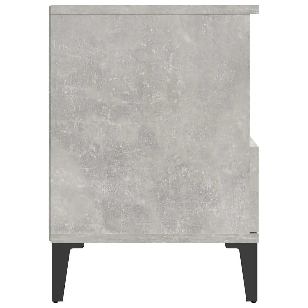 Bedside Cabinets Engineered Wood 40 x 35 x 50 cm Grey Set of 2