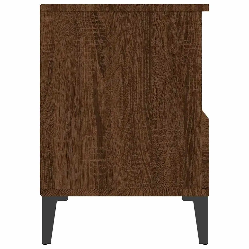 Bedside Cabinets 2 pcs Brown 40x35x50 cm Storage Drawer Nightstand Side Table