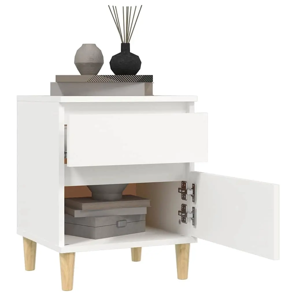 White Bedside Cabinet for Organised Storage
