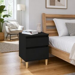 Elegant Black Bedside Cabinet for Stylish Storage
