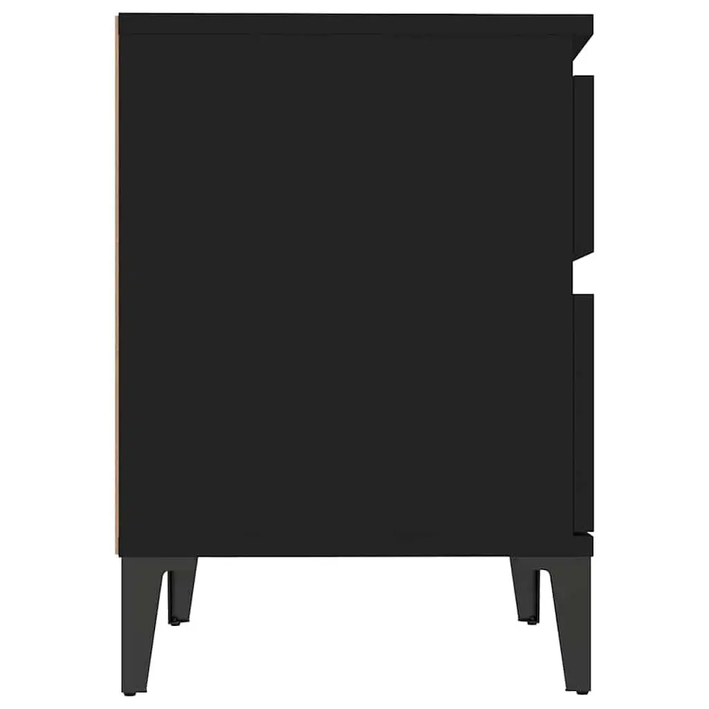 Black Nightstand for Bedroom Storage