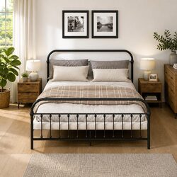 Stylish Bedside Storage Cabinet Set 40x35x50cm Brown