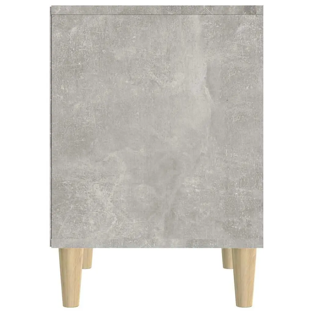 Grey Bedside Table with Ample Storage