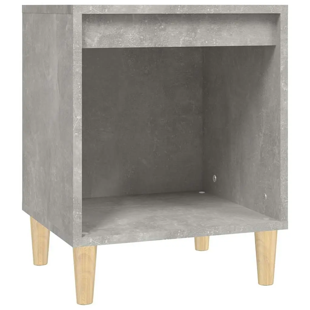 Bedside Cabinets 2 pcs Grey Storage Tables Nightstand Bedroom Furniture