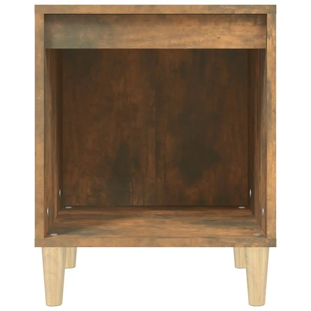 Brown Wood Bedside Cabinet for Storage