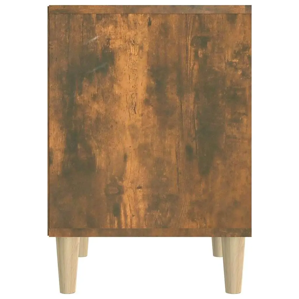 Brown Wood Bedside Cabinet for Storage