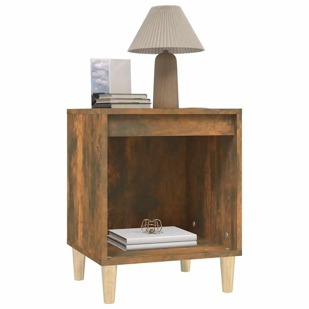 Bedside Cabinets 2 pcs Brown Engineered Wood Storage Nightstands 40x35x50 cm
