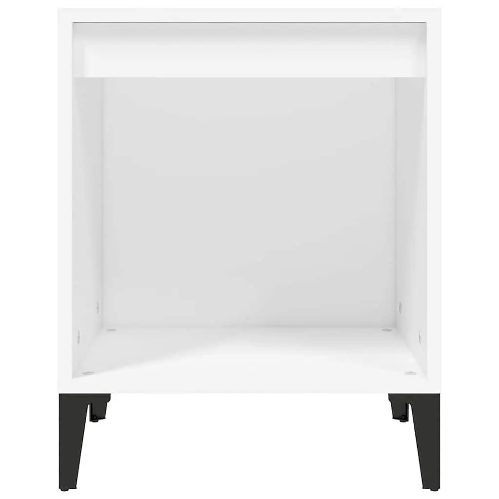 Bedside Tables Engineered Wood 40 x 35 x 50 cm White 2 Piece