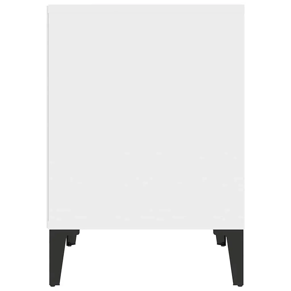 Bedside Tables Engineered Wood 40 x 35 x 50 cm White 2 Piece