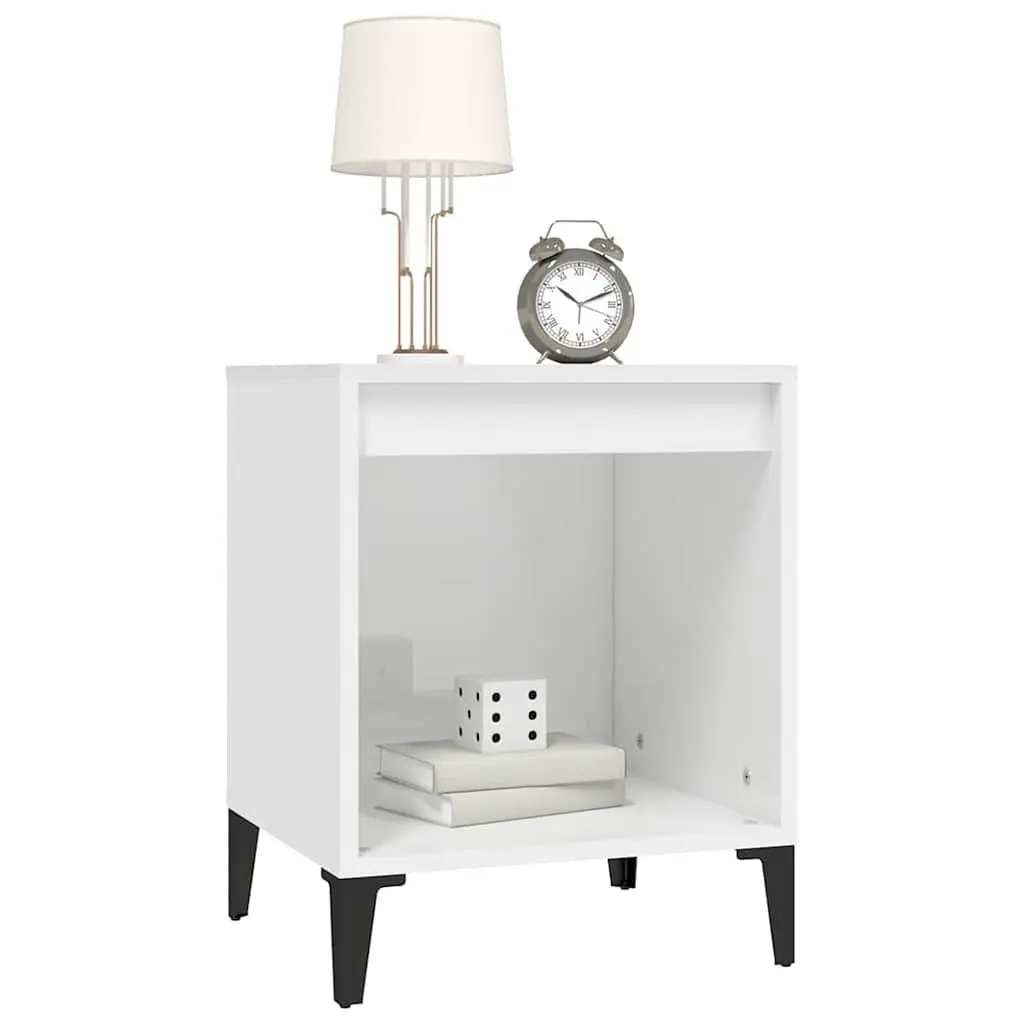 Bedside Cabinet High Gloss White Nightstand Storage Table Bedroom Furniture