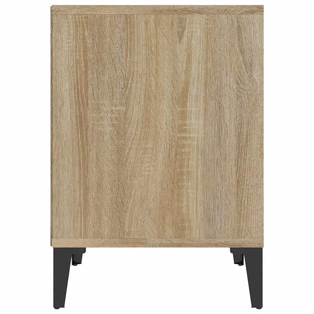 Bedside Cabinets 2 pcs Brown Storage Nightstands Bedroom Furniture Side Tables