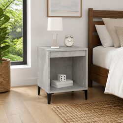Durable Grey Bedside Cabinet for Stylish Storage