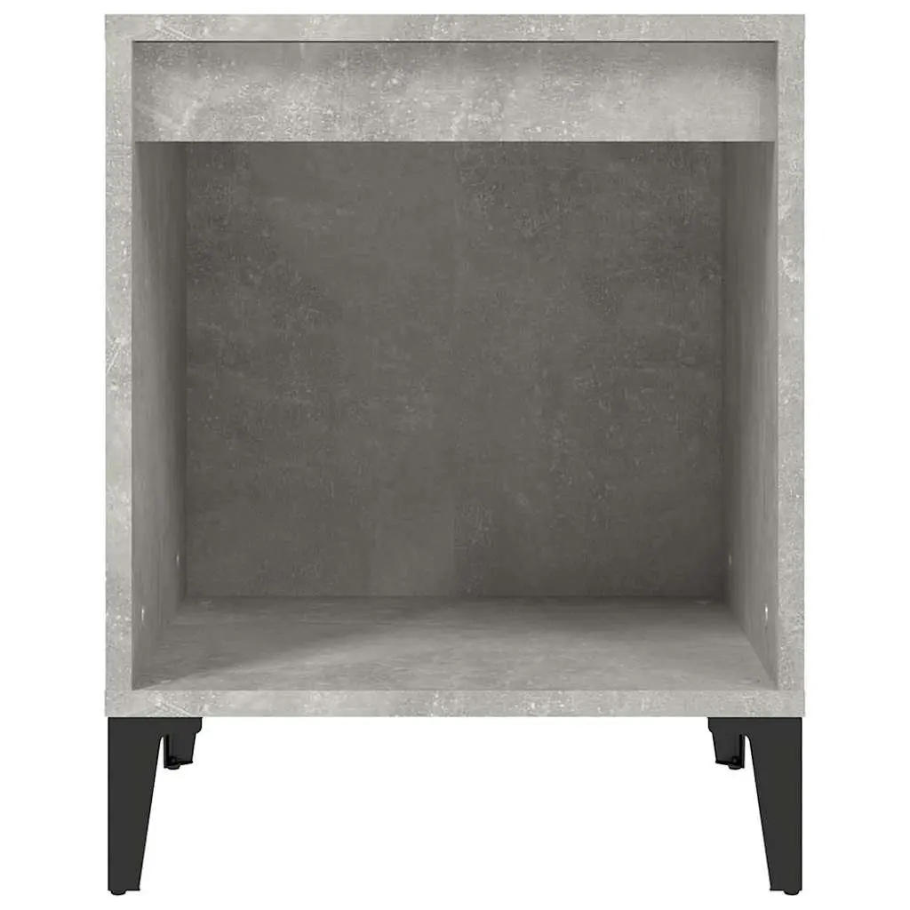 Bedside Cabinets 2 Pieces Grey Storage Nightstands Bedroom Furniture Set