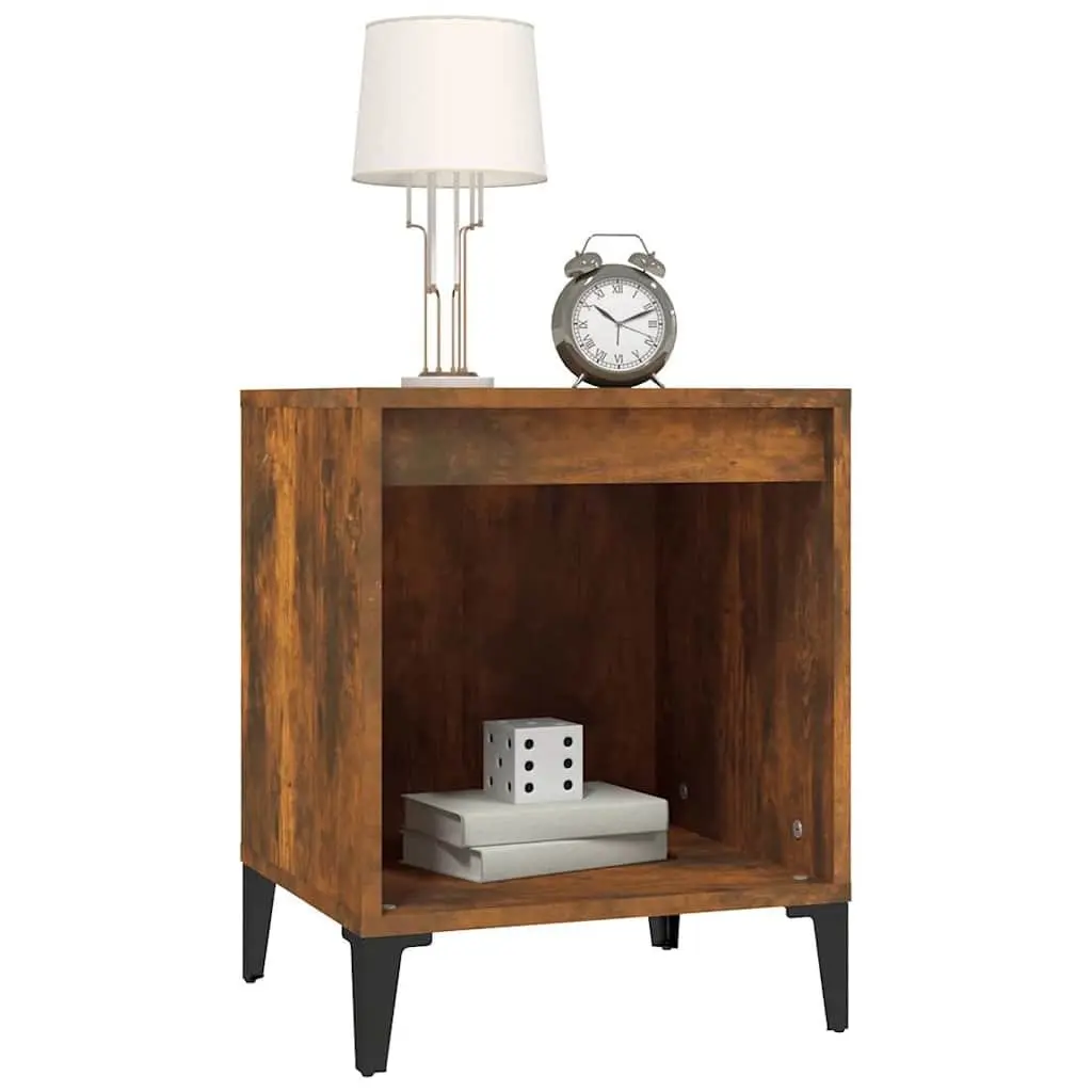Brown Bedside Cabinet for Bedroom Storage