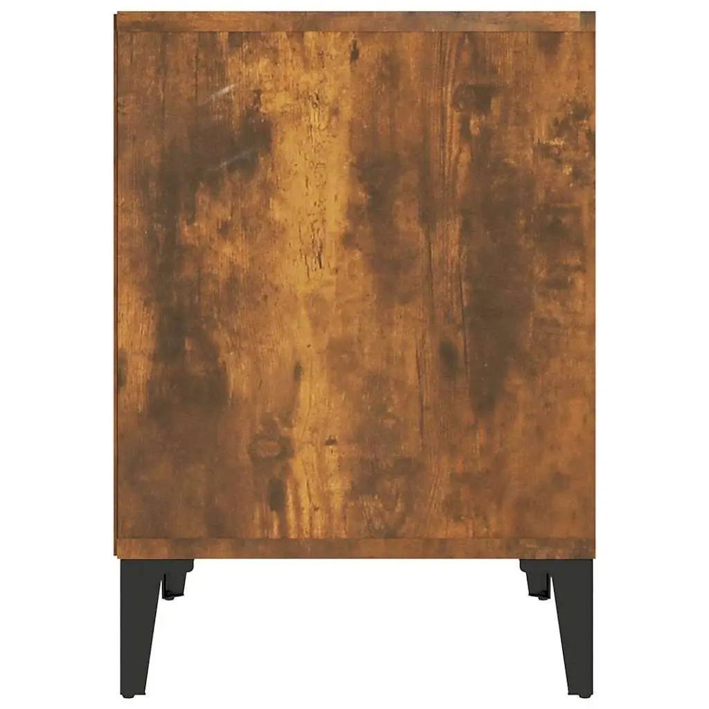Brown Smoked Oak Bedside Cabinets for Storage