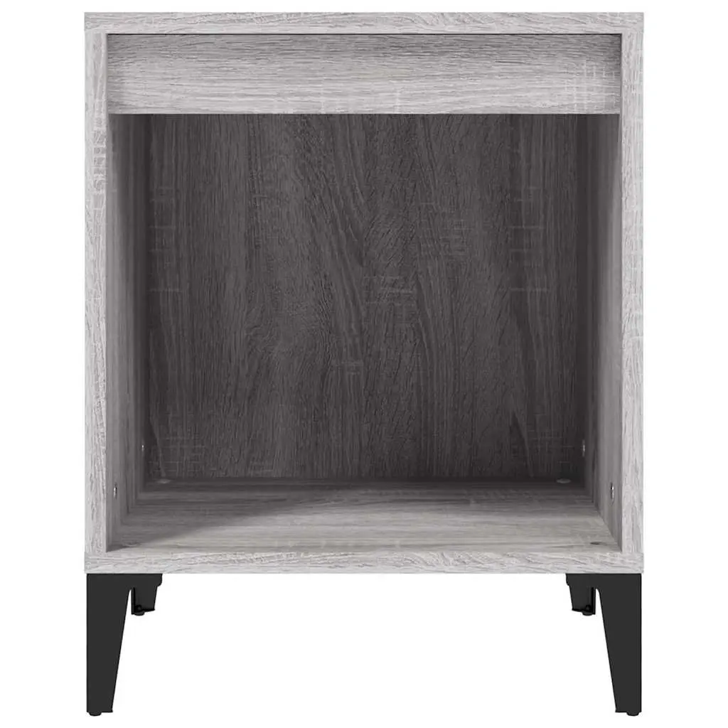 Grey Sonoma Engineered Wood Bedside Cabinet