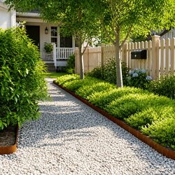 Premium Flexible Corten Steel Lawn Edging - 10 pcs