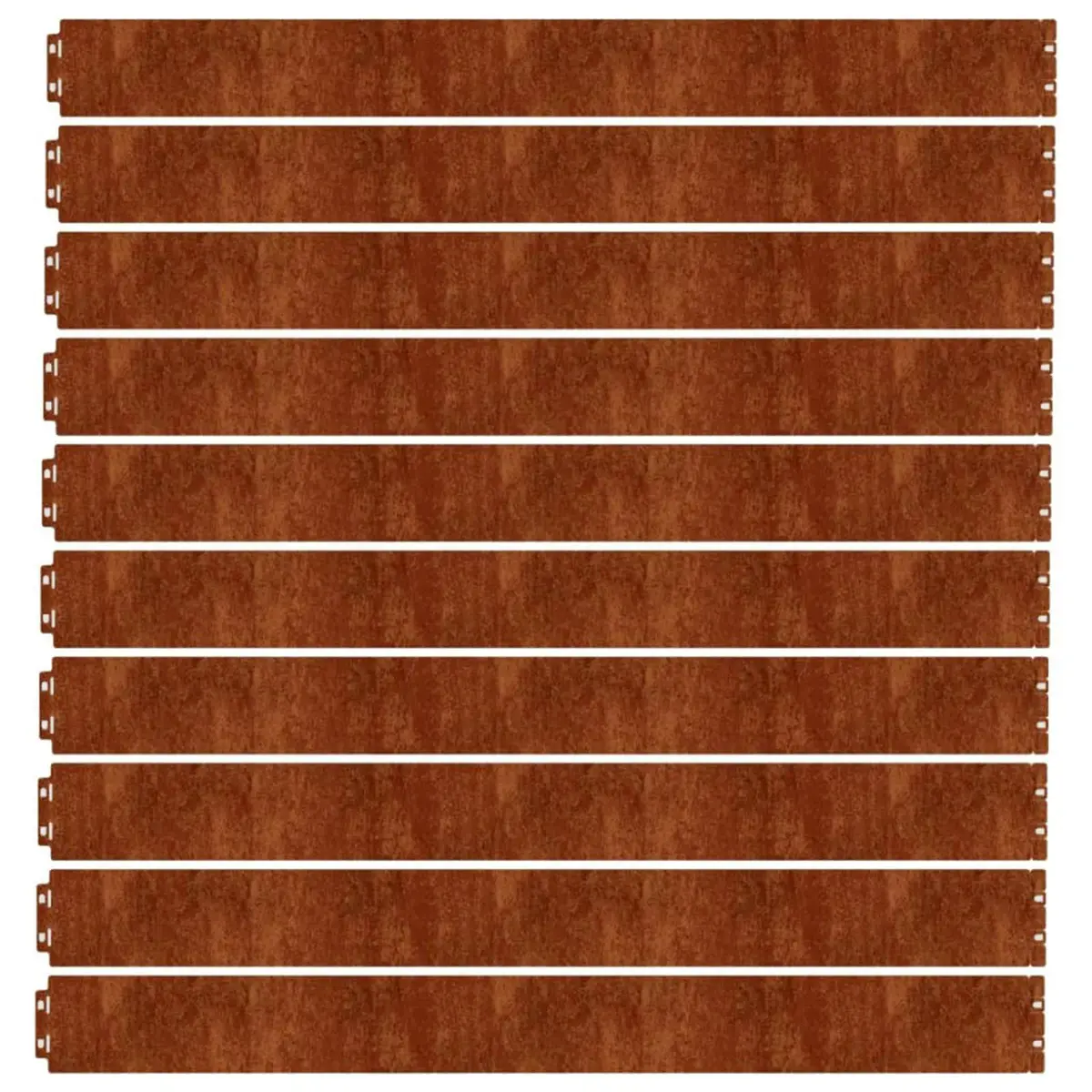 Garden Lawn Edging 10 pcs 10x103cm Flexible Corten Steel Borders Landscape