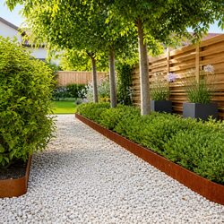 High-Quality Garden Lawn Edging 10 pcs 15x103 cm Corten Steel