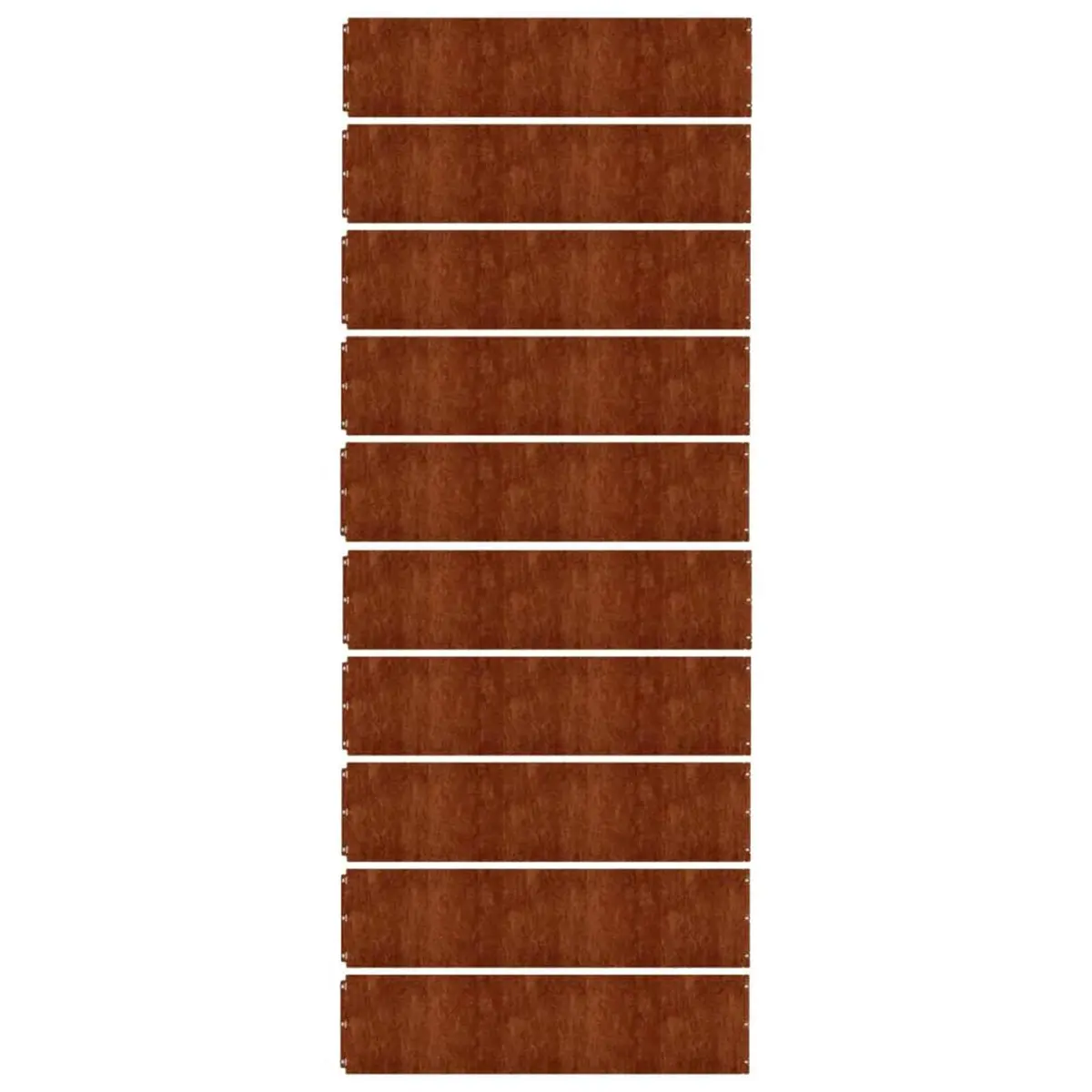 Flexible Corten Steel Garden Edging Borders 10 pcs