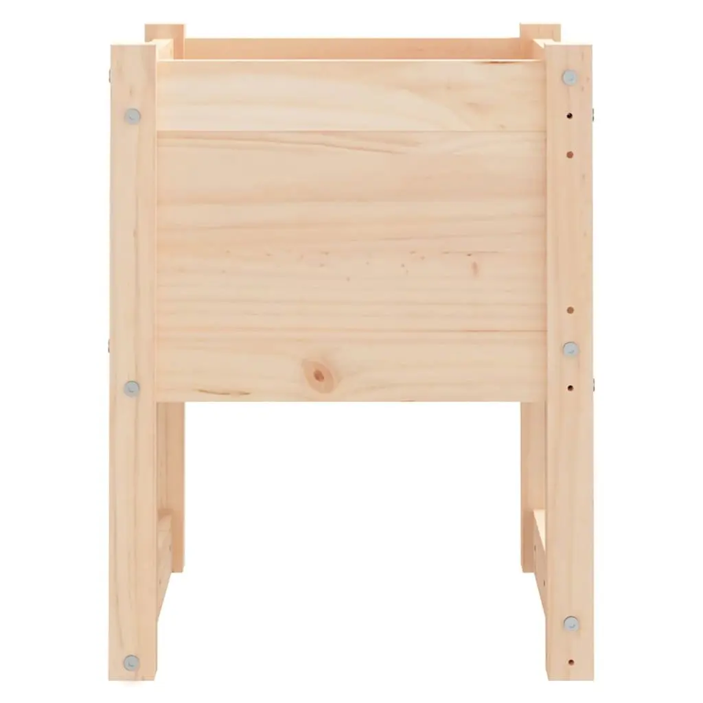Brown Solid Wood Pine Planter 40x40x52.5 cm