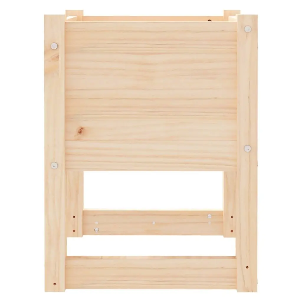 Brown Solid Wood Pine Planter 40x40x52.5 cm