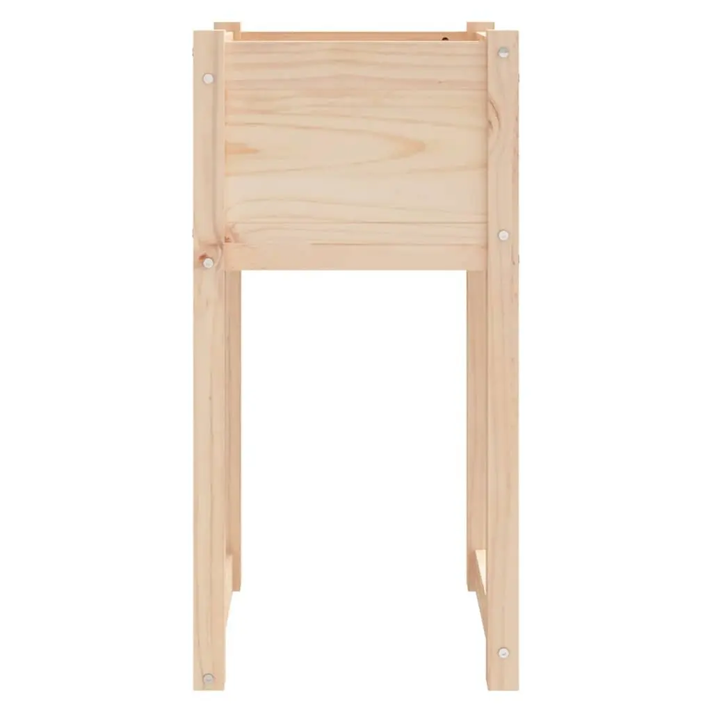 Wooden Planter Box 40x40x81 cm Garden Flower Pot Raised Bed Outdoor Decoration