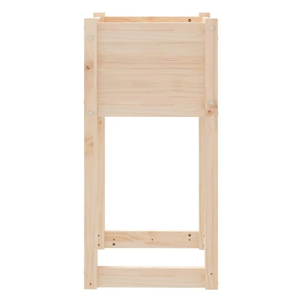 Wooden Planter Box 40x40x81 cm Garden Flower Pot Raised Bed Outdoor Decoration