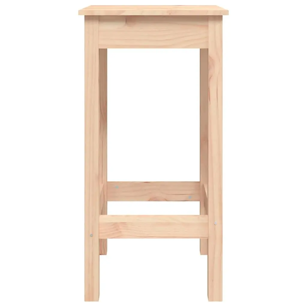 Set of 2 Rustic Wooden Bar Stools for Kitchen Dining