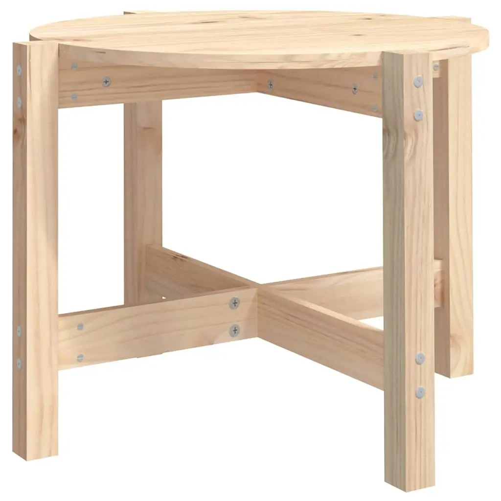 Solid Wood Pine Coffee Table Ø 62.5cm