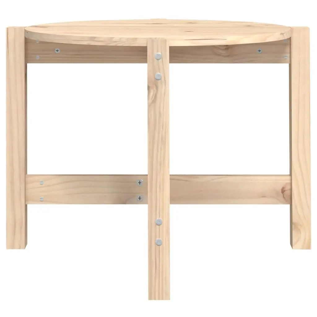 Solid Wood Pine Coffee Table Ø 62.5cm