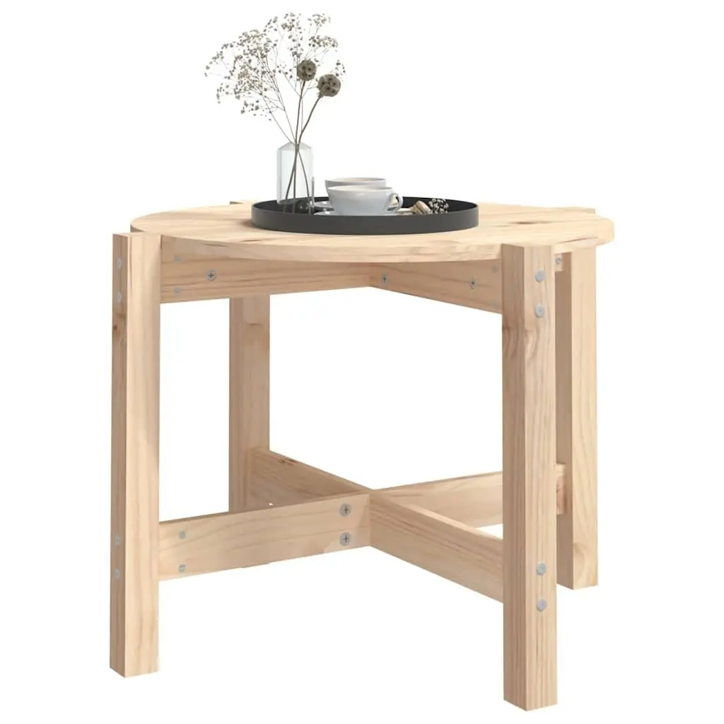 Solid Wood Pine Coffee Table Ø 62.5cm