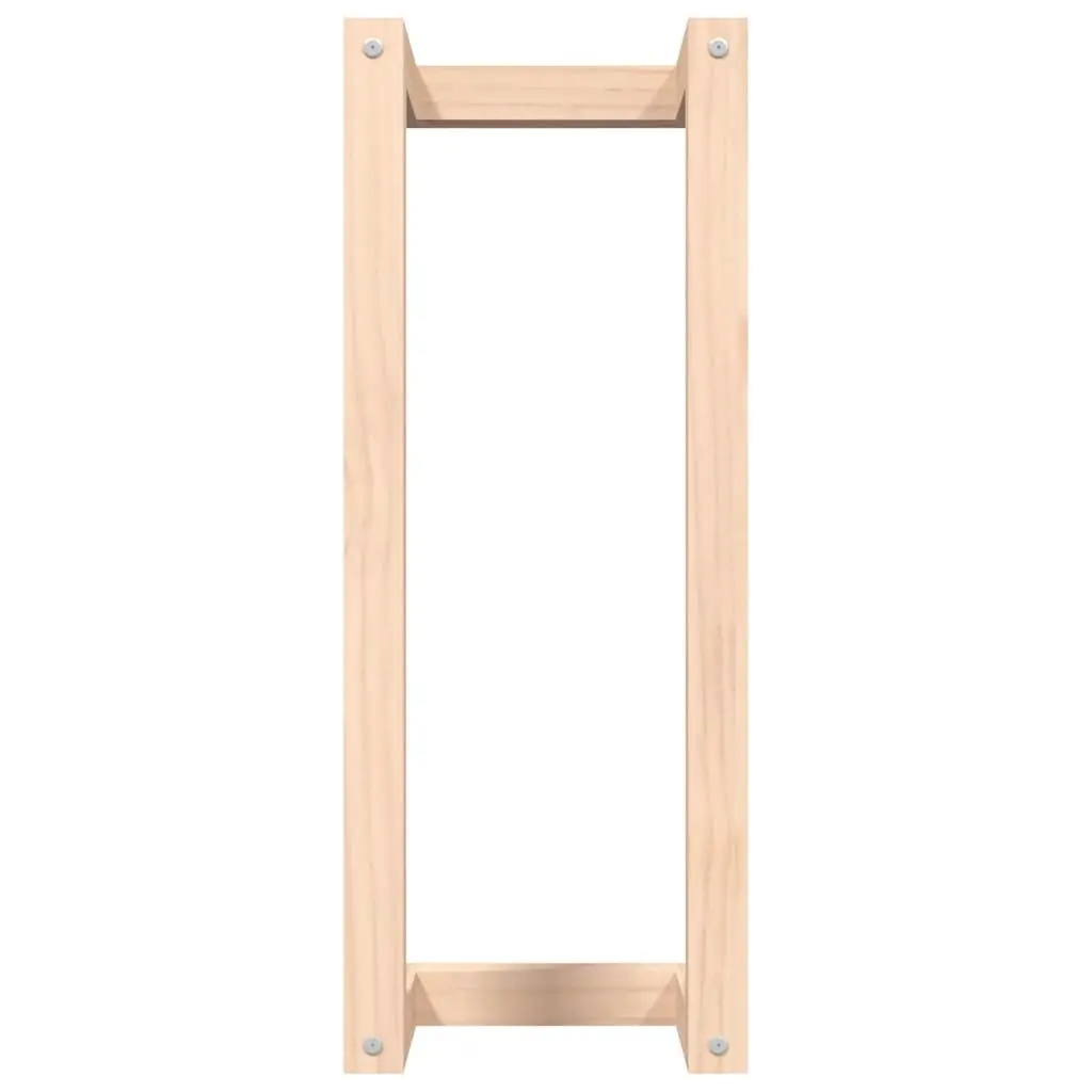 Solid Pine Wood Wall-Mounted Towel Rack 23x18x60 cm