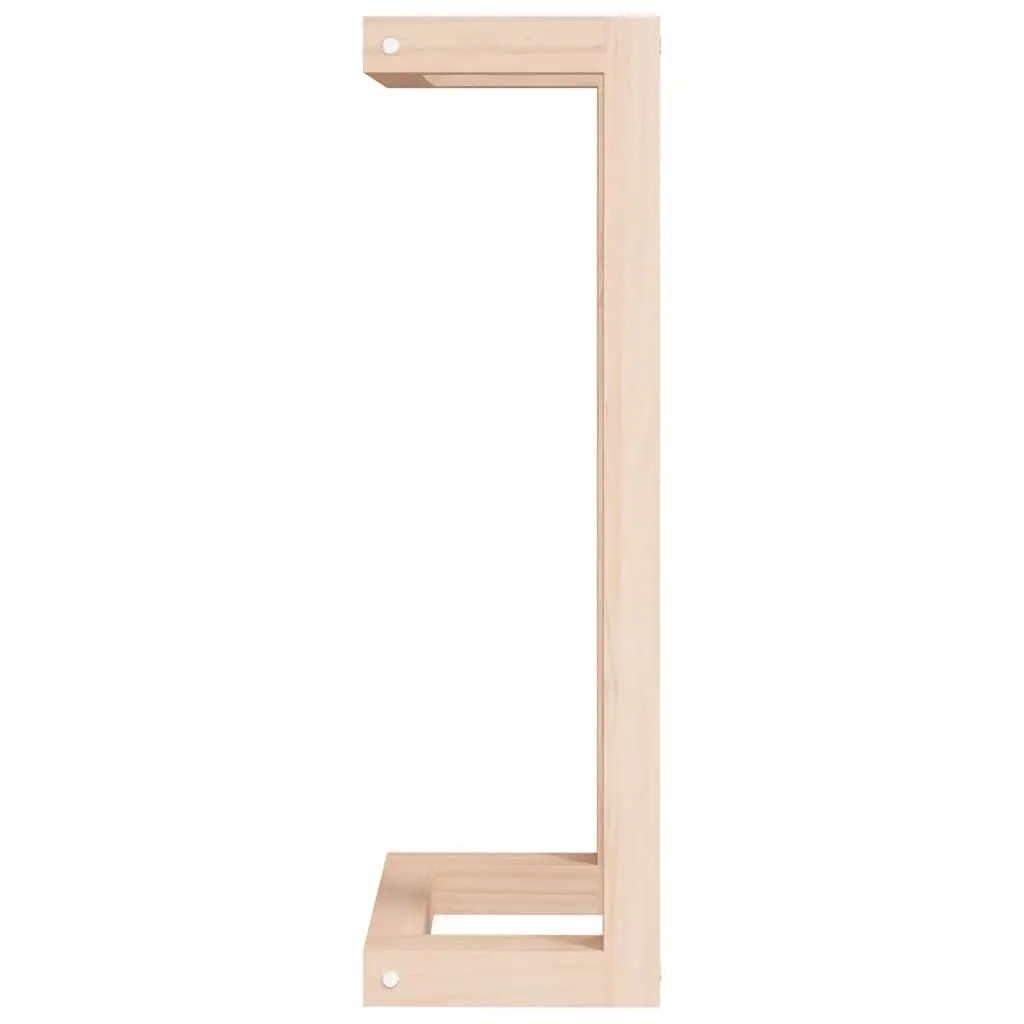 Solid Pine Wood Wall-Mounted Towel Rack 23x18x60 cm