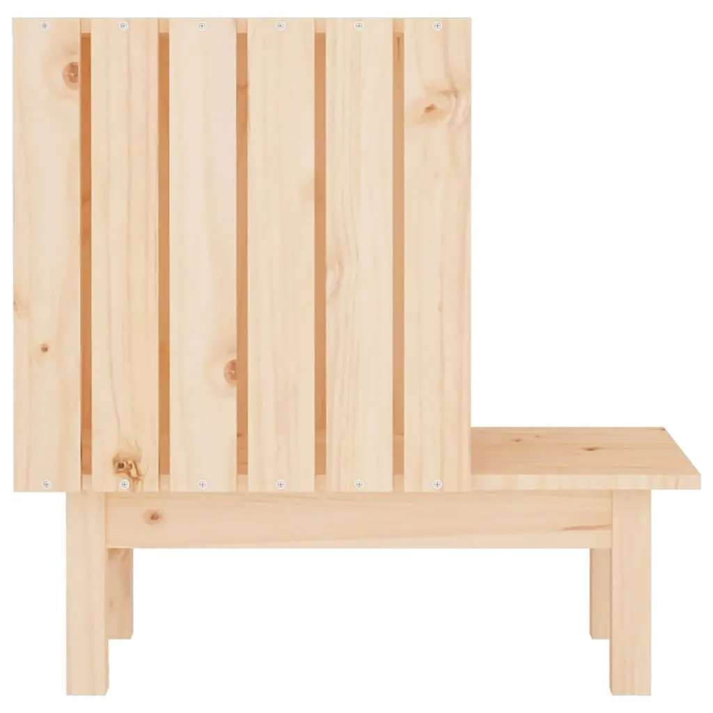 Solid Pine Wood Cat House 60x36x60 cm for Comfort