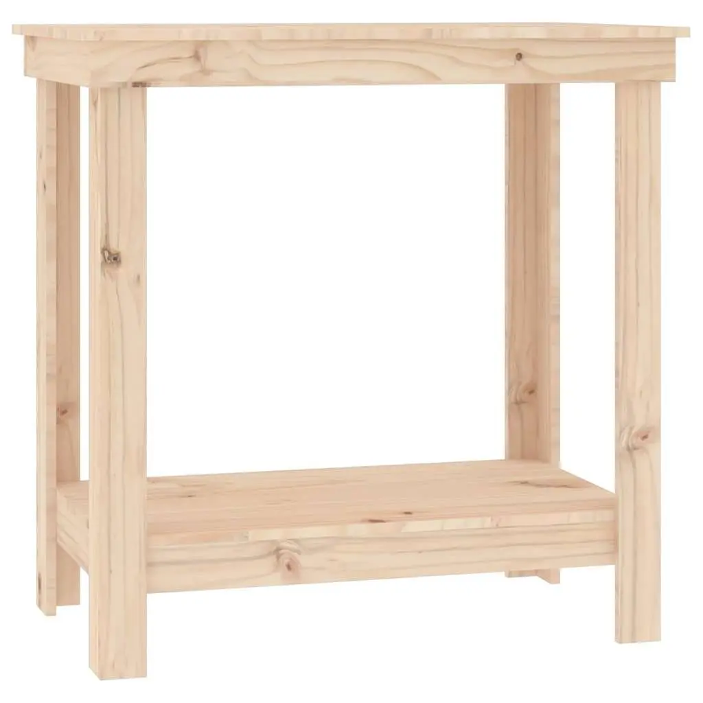 Work Bench Solid Wood Pine 80x50x80 cm Brown