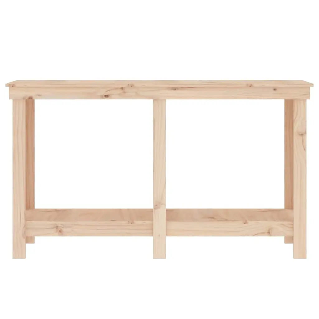 Solid Wood Pine Work Bench for Garage 140x50x80 cm