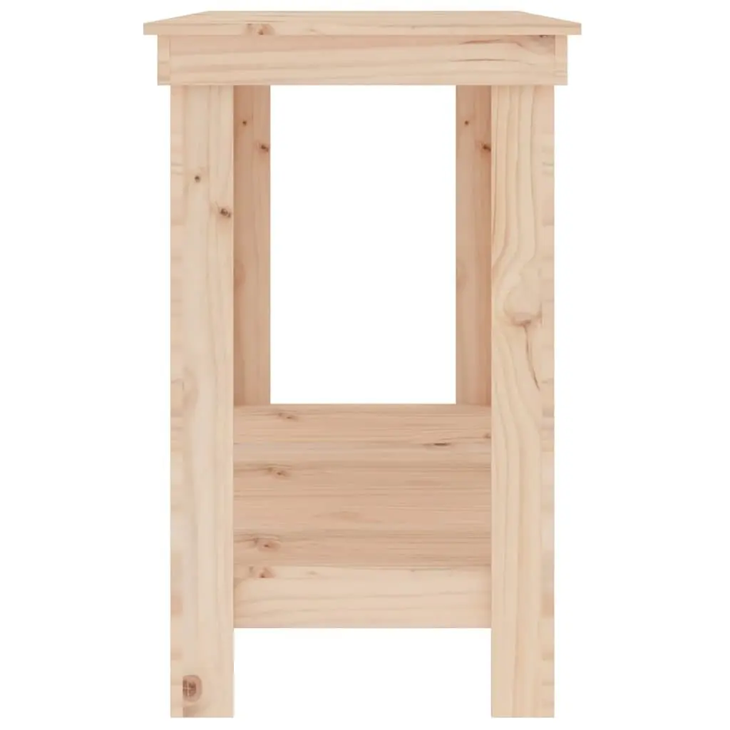 Solid Wood Pine Work Bench for Garage 140x50x80 cm