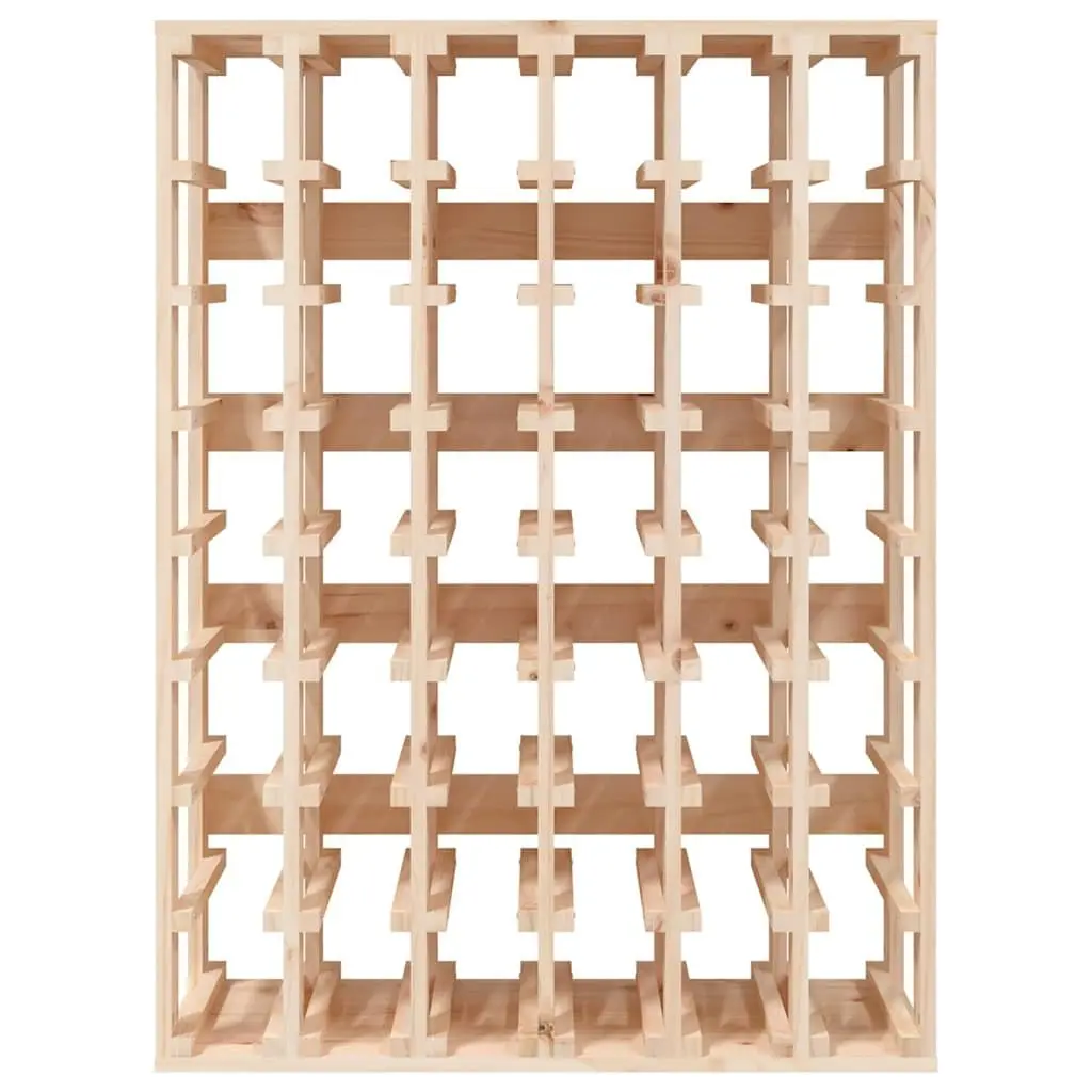 Solid Wood Pine Wine Rack 70x33x94 cm