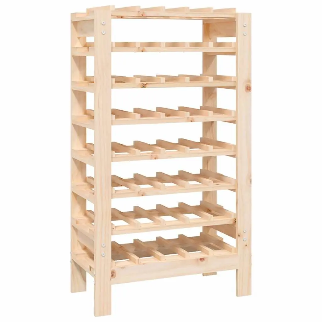 Brown Wooden Wine Rack for 40 Bottles