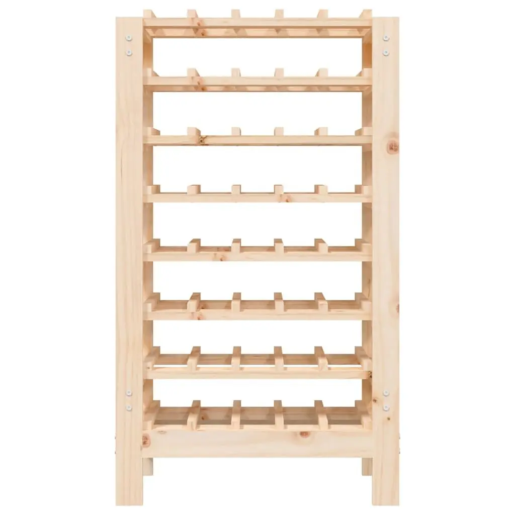 Brown Wooden Wine Rack for 40 Bottles