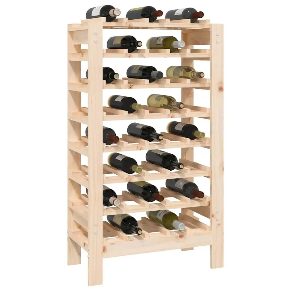 Brown Wooden Wine Rack for 40 Bottles