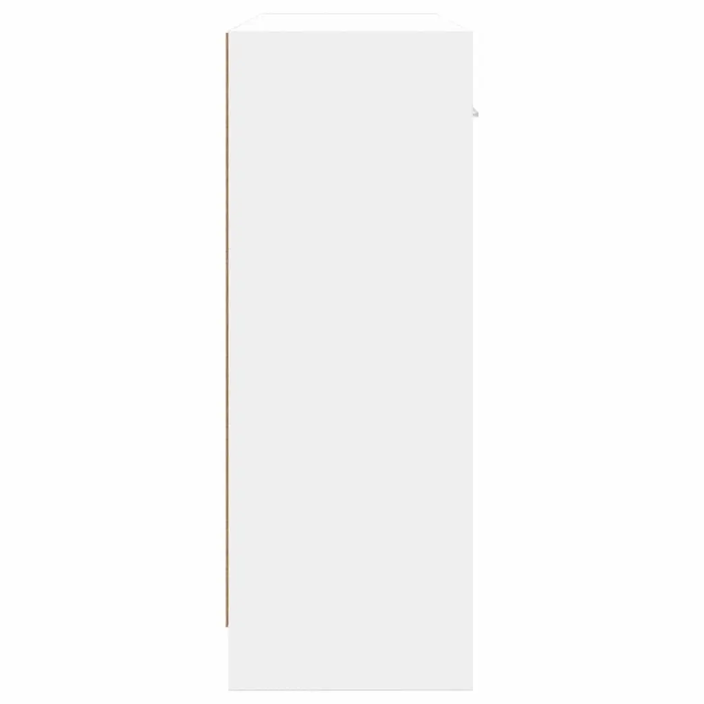White Sideboard Storage Cabinet 91x28x75cm