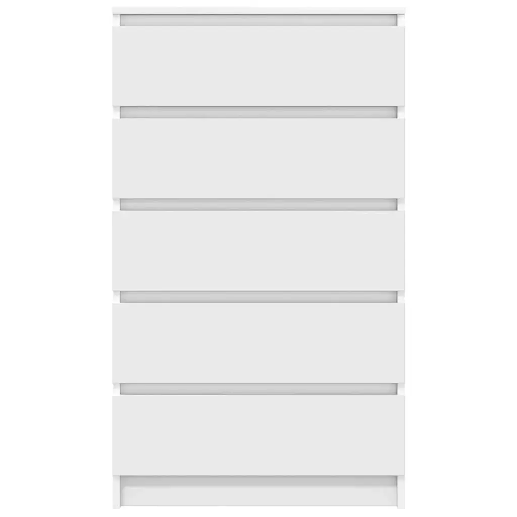 White Drawer Cabinet with 5 Durable Drawers