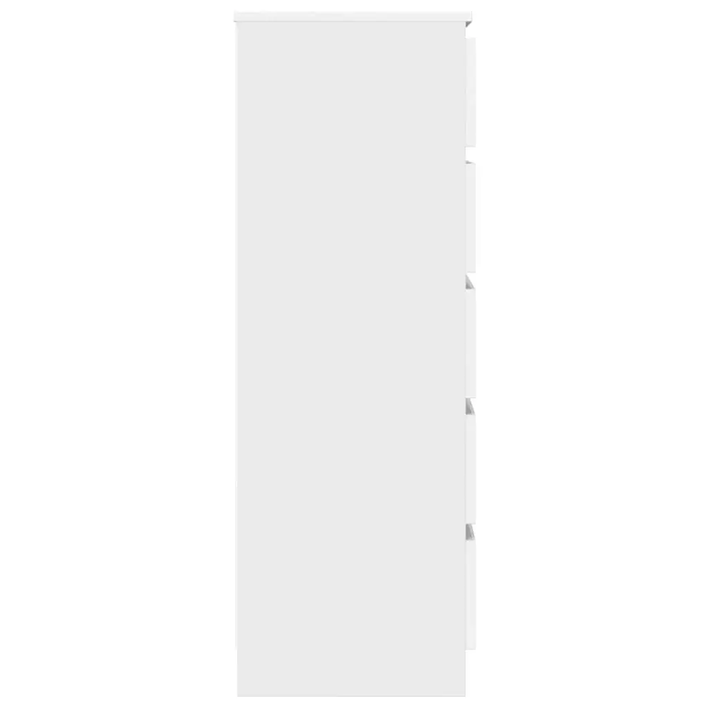 White Drawer Cabinet with 5 Durable Drawers